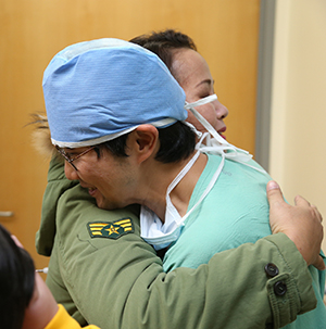 곽재건 교수와 꿕흥 부모