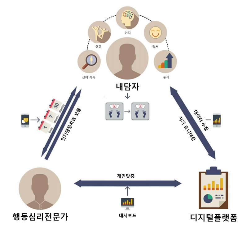 디지털 인지행동치료 과정 